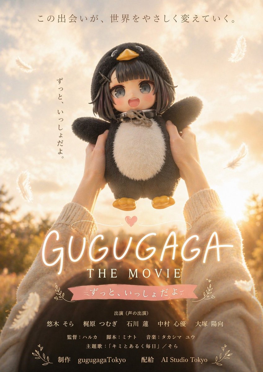 Whimsical Penguin Fantasy Film Poster — Sora 2 Prompt