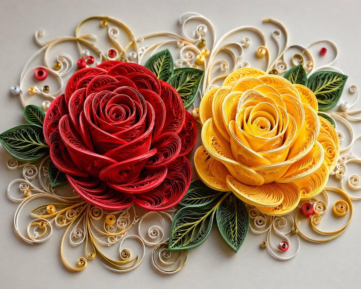 3D Paper Quilling Flower Art — Hyper-Realistic Sora 2 Prompt