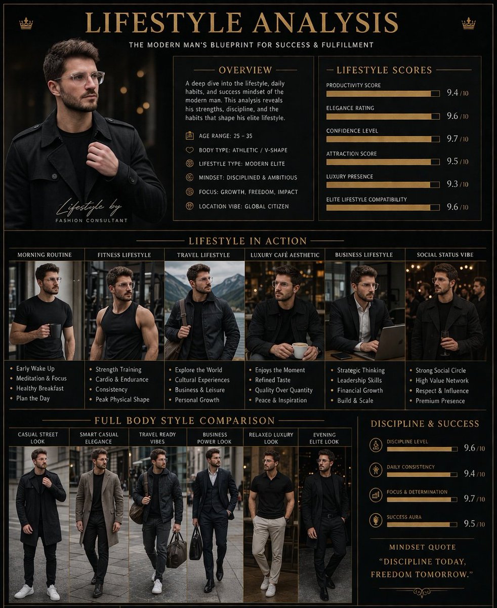 Luxury Lifestyle Analysis Poster — Sora 2 Prompt