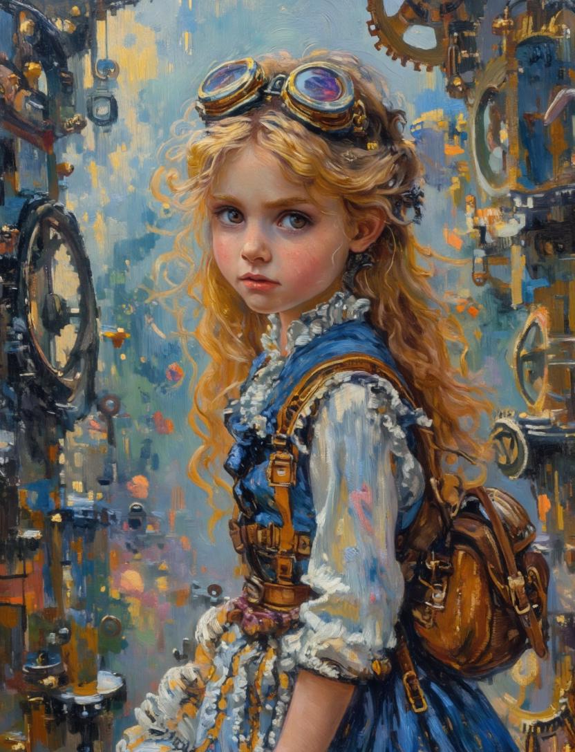 Steampunk Inventor Oil Painting Portrait — Sora 2 Prompt