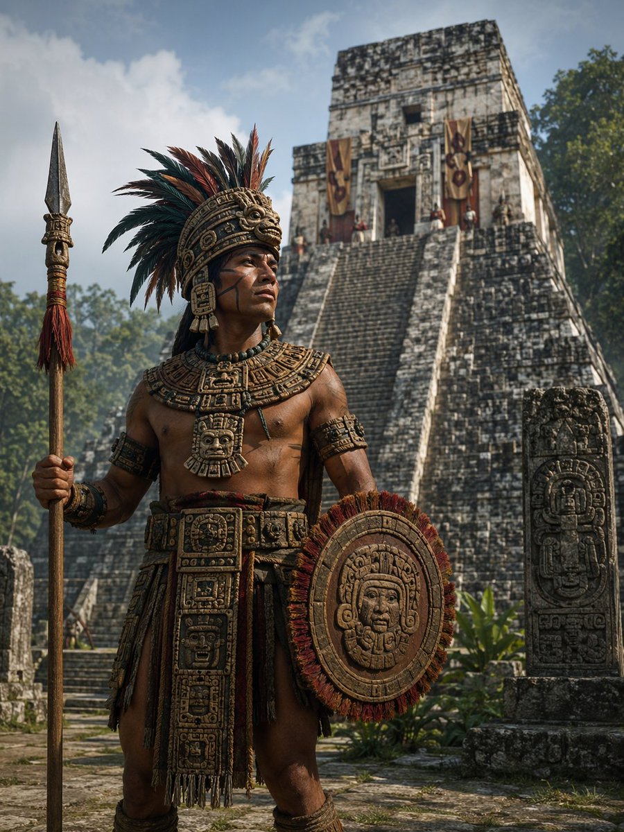 Epic Photoreal Mesoamerican Warrior — Sora 2 AI Prompt