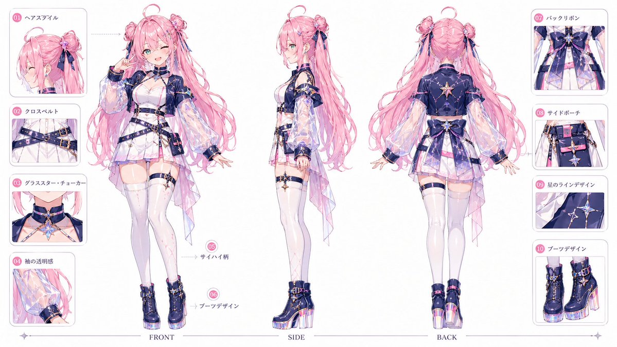 VTuber Character Prompt — Customizable Anime Style