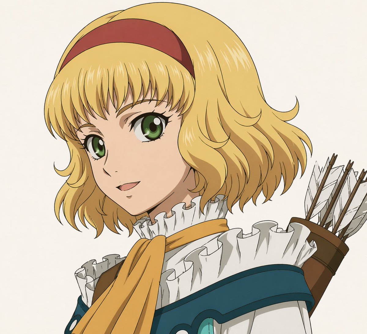 Anime Fantasy Archer Portrait (Face Hidden) — Sora 2 Prompt