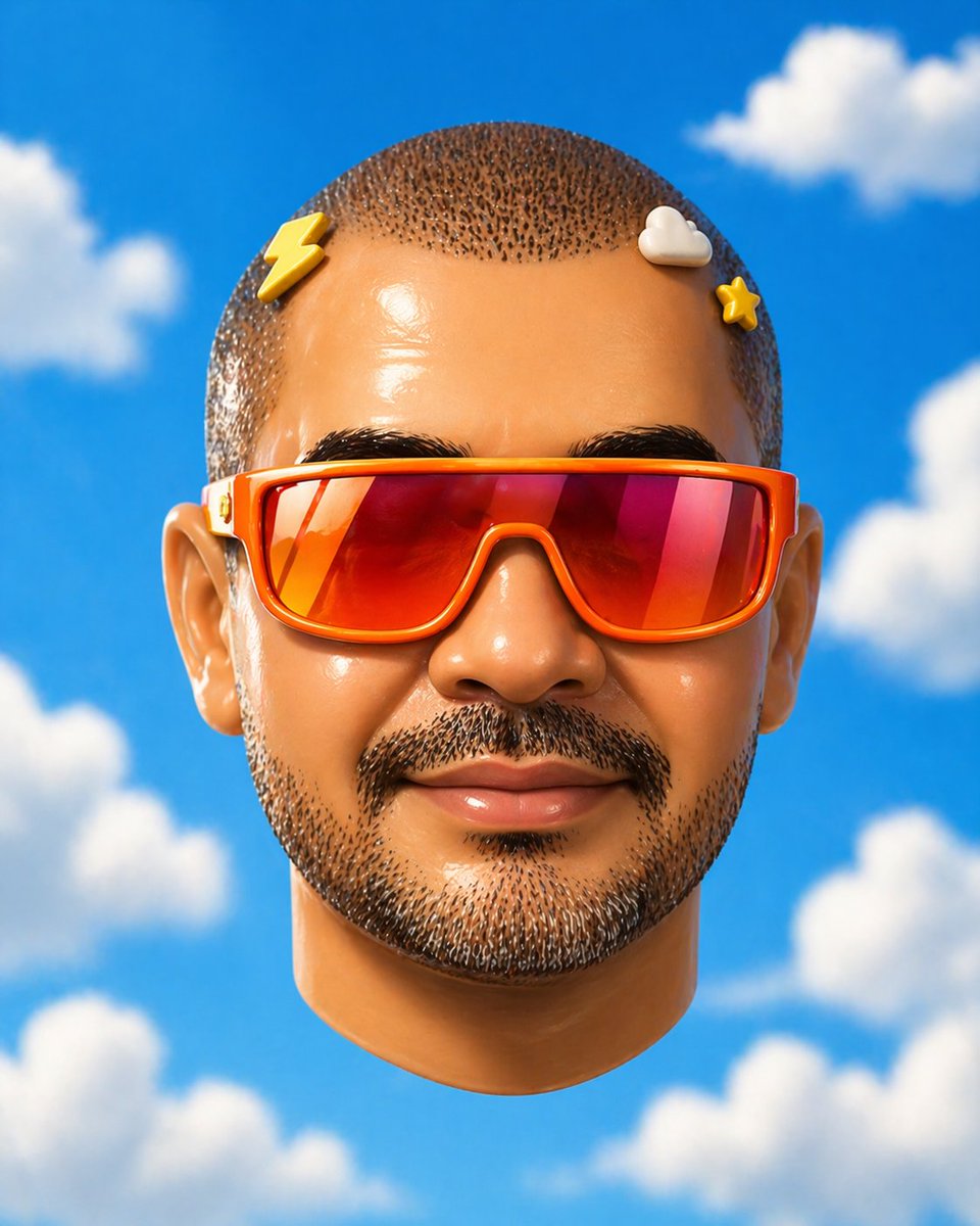 Censored Floating Head: Surreal 3D Art Prompt — Sora 2