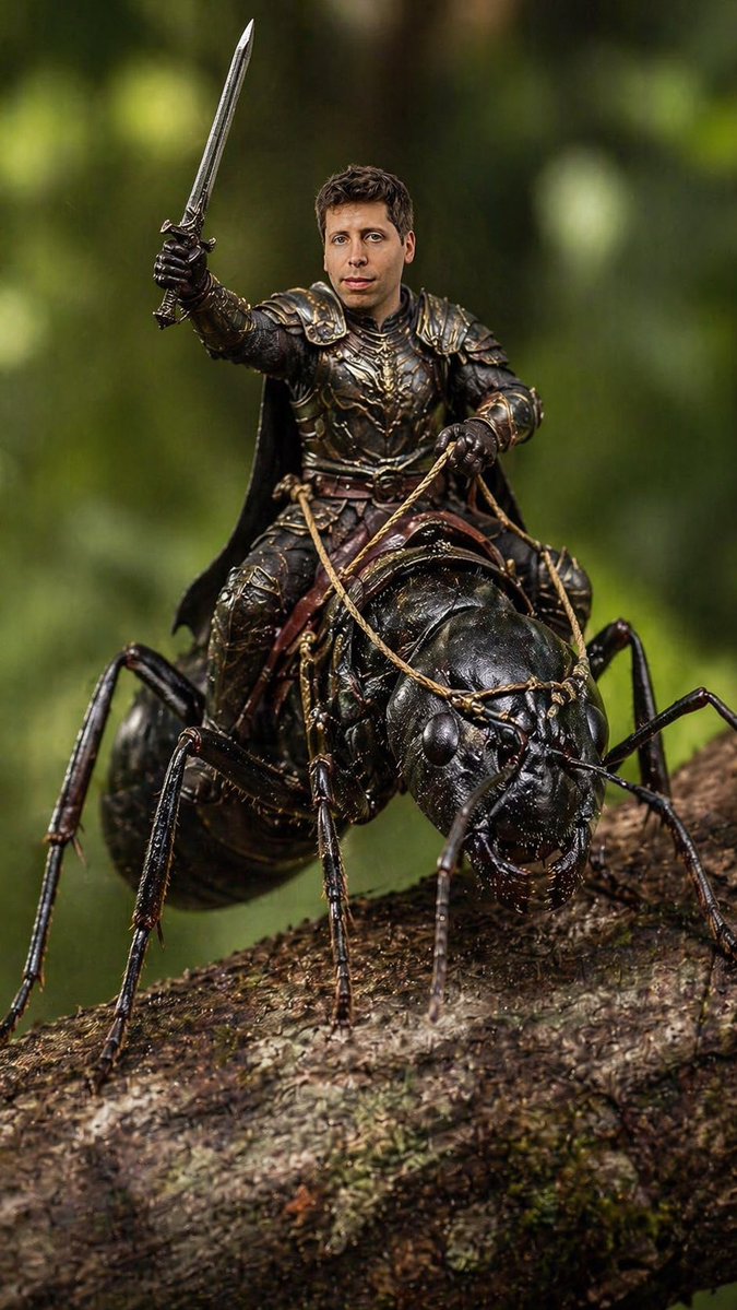 Epic Macro: Warrior Riding Giant Ant — Sora 2 Prompt