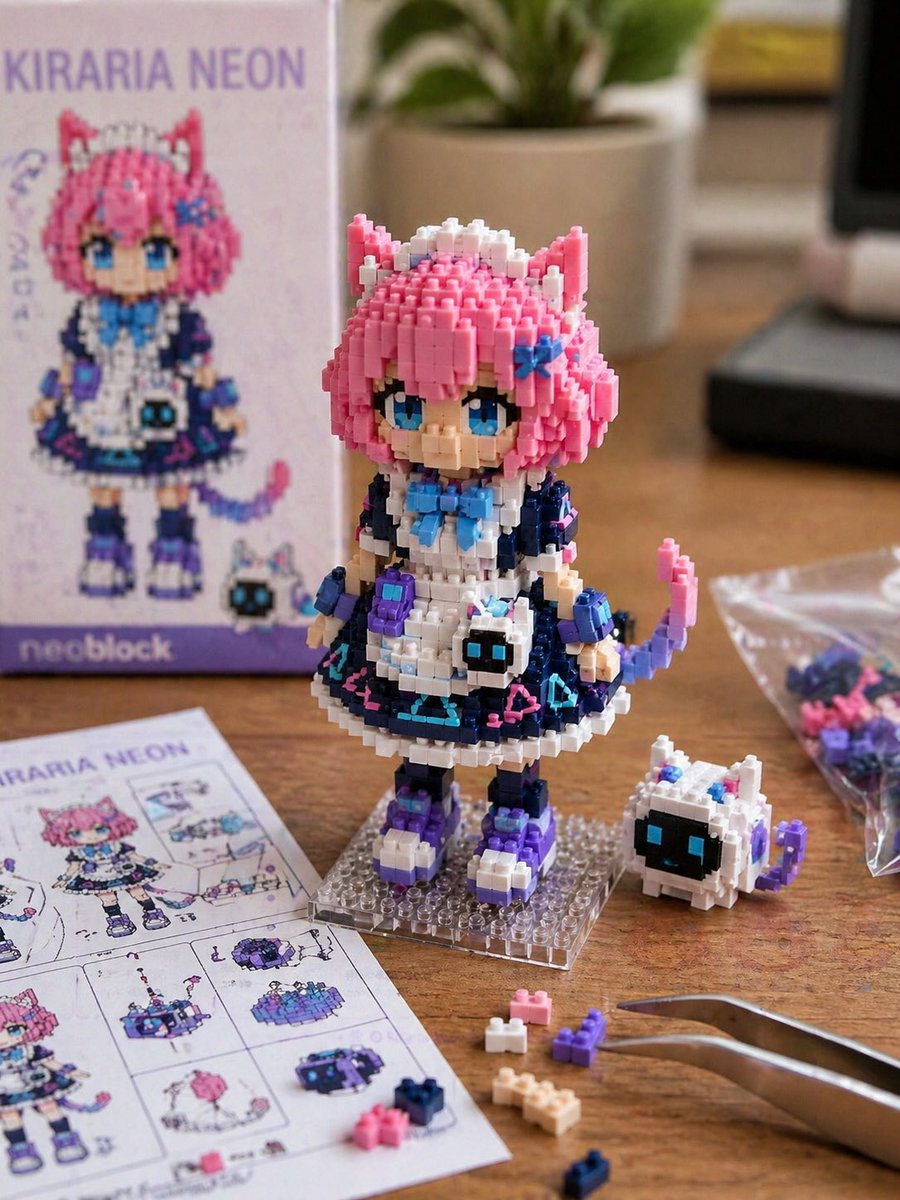 Create Realistic Nanoblock Figure Photos — Sora 2 Prompt