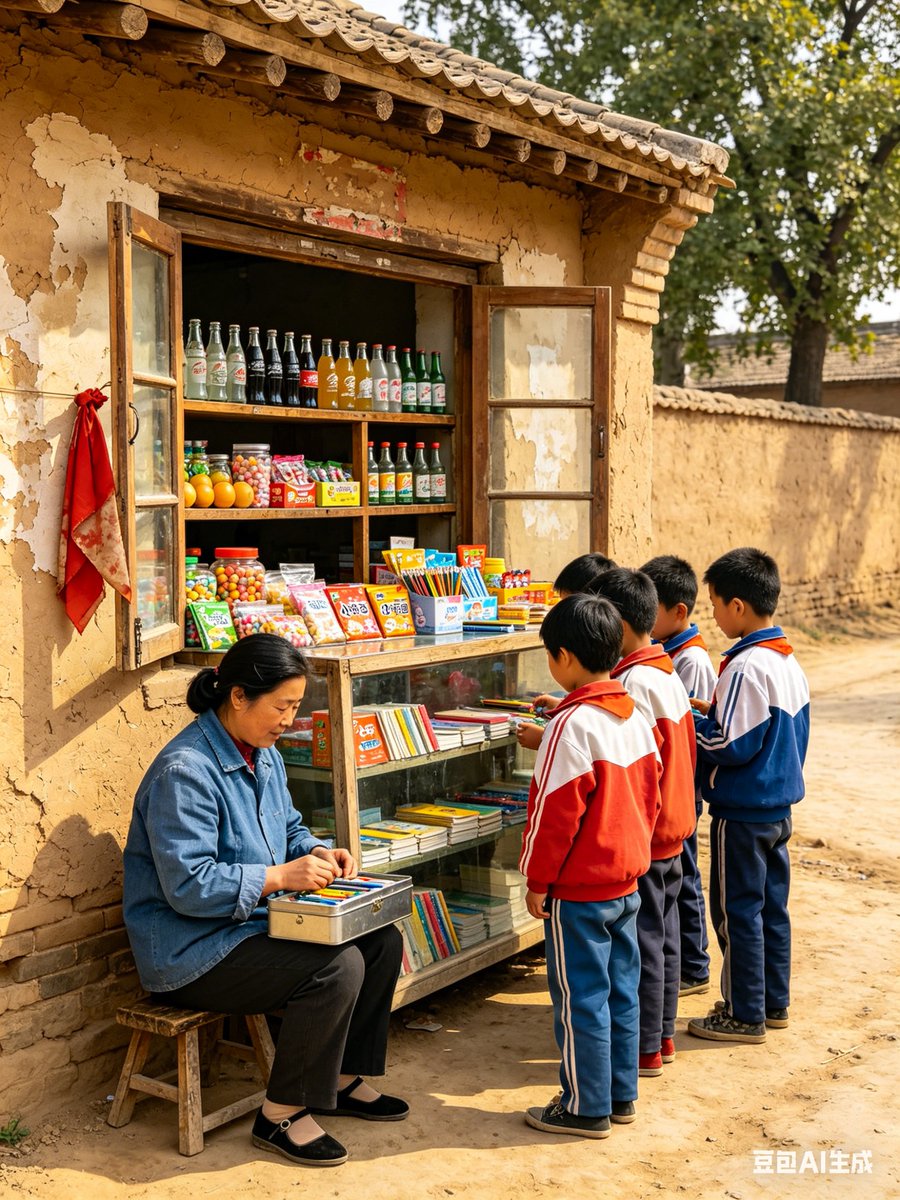 1998 China Rural School Shop — Nostalgic Sora 2 Prompt