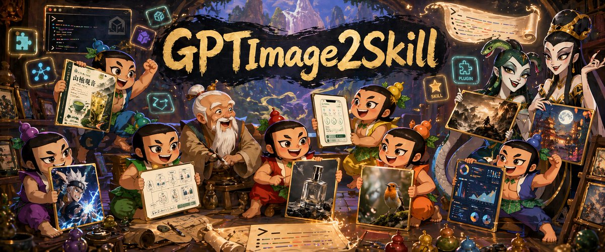 GPTImage2Skill Prompt: Magic Workshop with 8 Apprentices