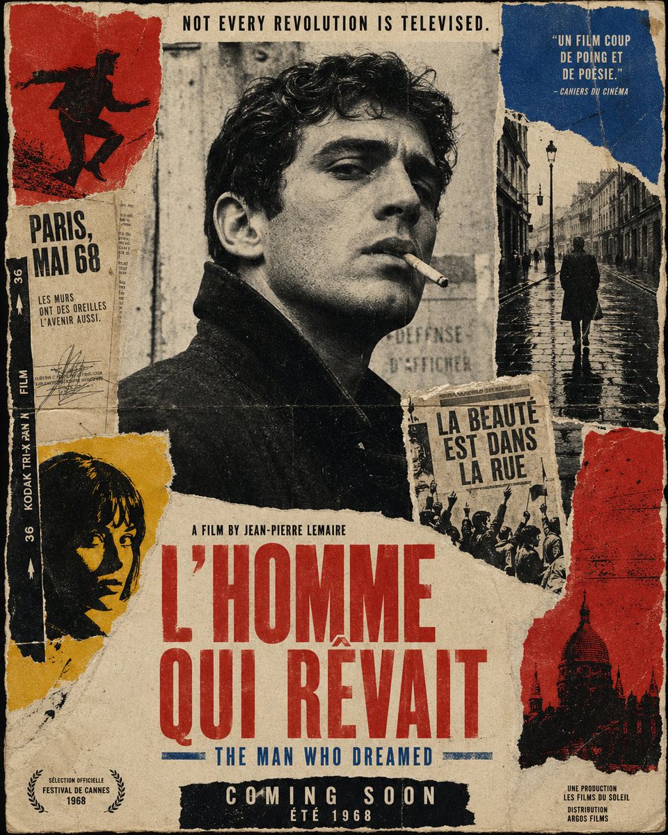 1968 French New Wave Protest Film Poster — Sora 2 Prompt