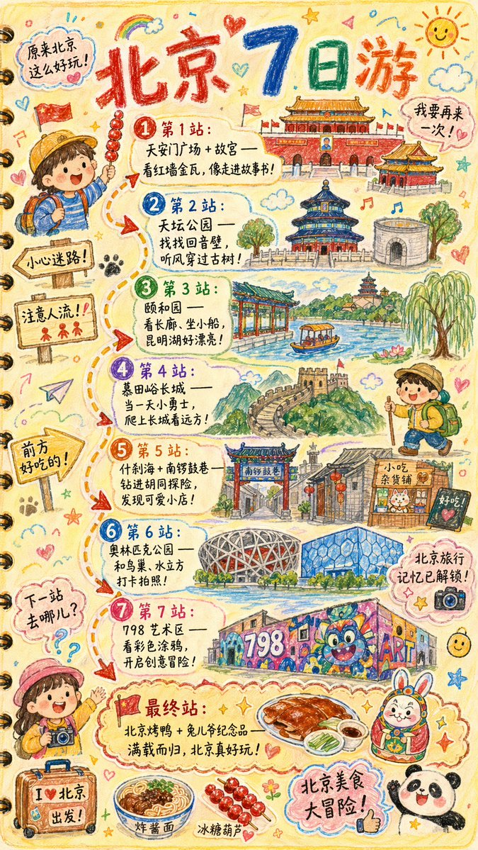 Hand-Drawn Travel Diary — Custom AI Art Prompt for Cities