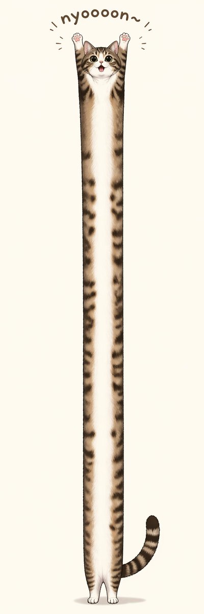 Stretched Tabby Cat Prompt: Whimsical Tall Cat — Sora 2