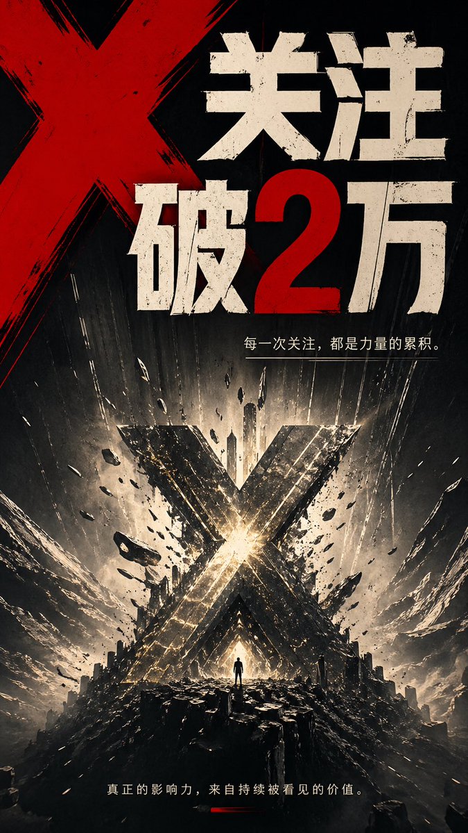 Epic Milestone X Poster — Dark Cinematic Social Media Celebration