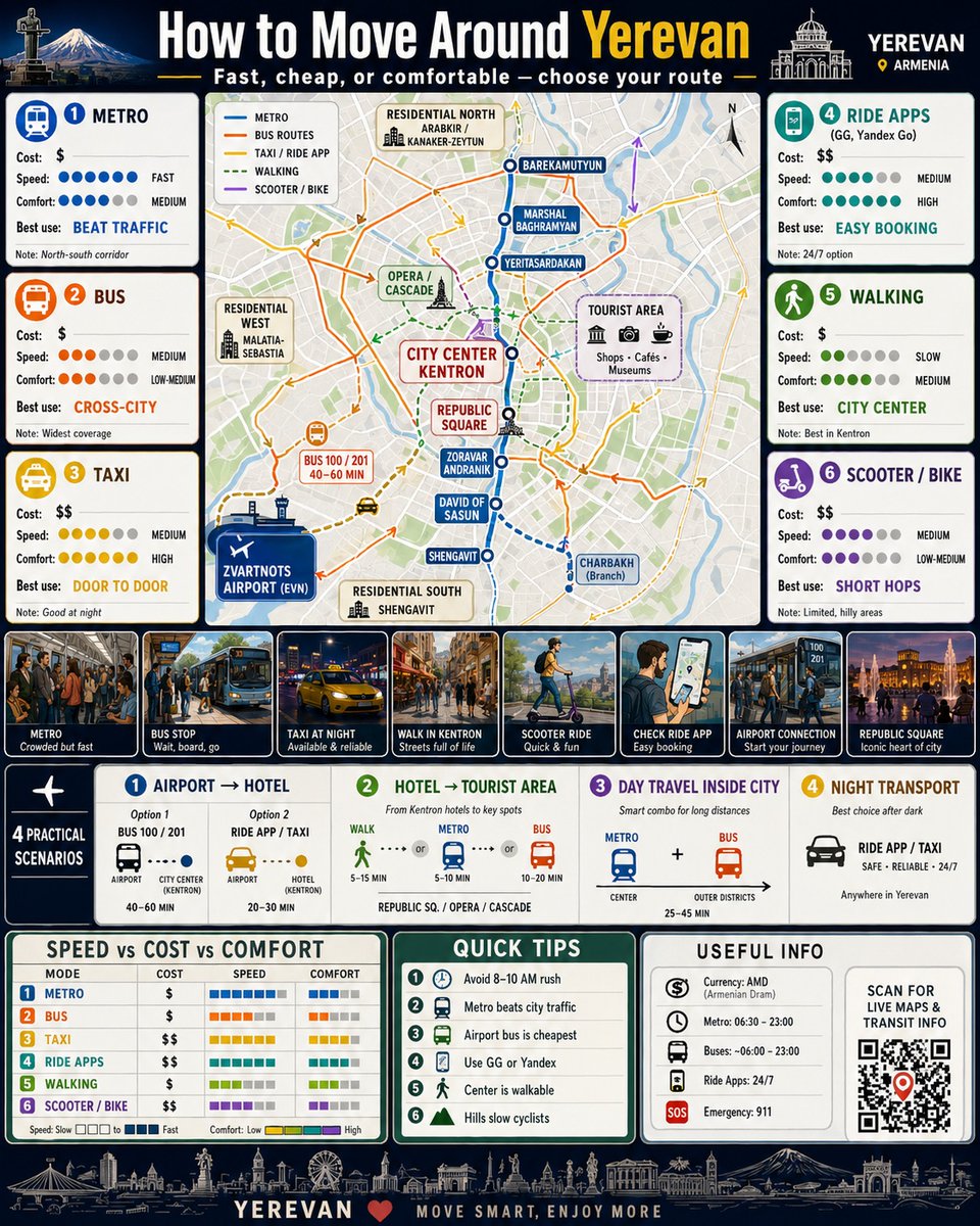 City Transport Guide Infographic — Sora 2 Prompt