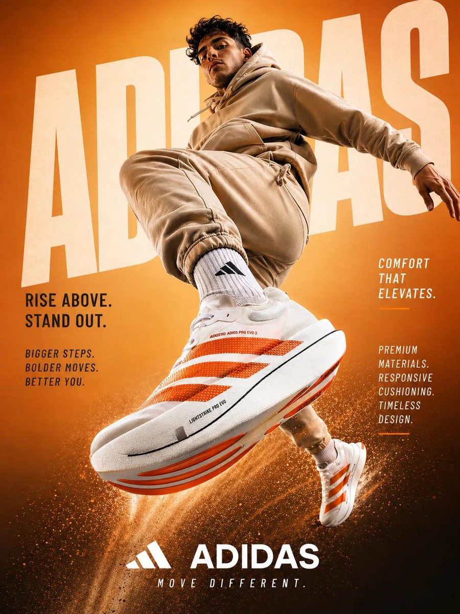 Sportswear Product Photo Prompt: Dynamic Jump & Shoe Detail
