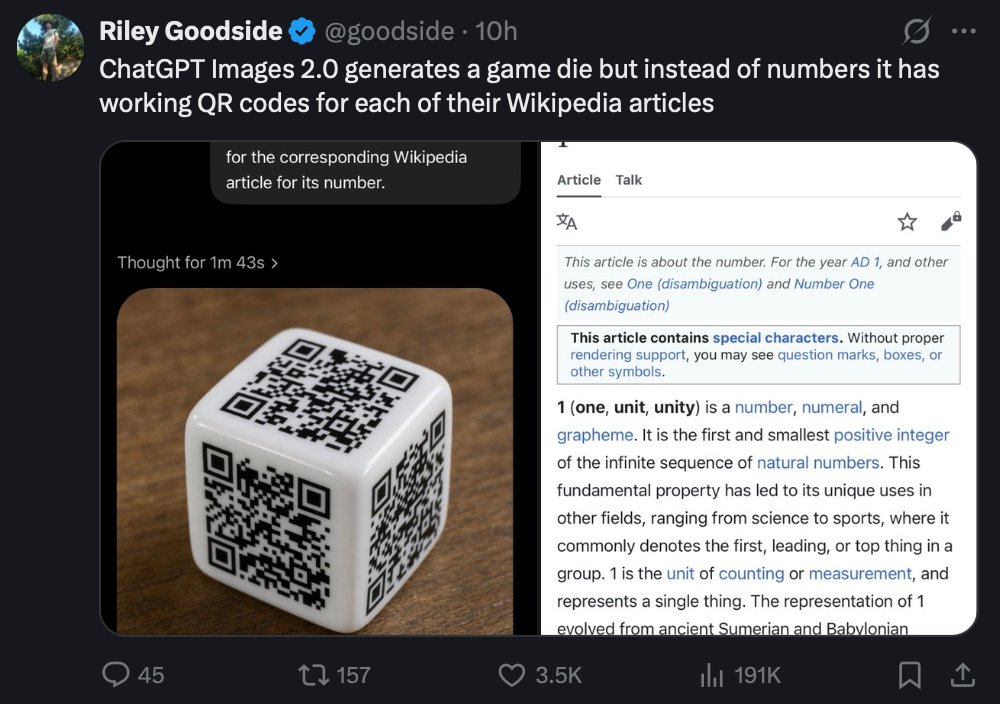 AI-Generated QR Code Dice Tweet Screenshot — Sora 2 Prompt