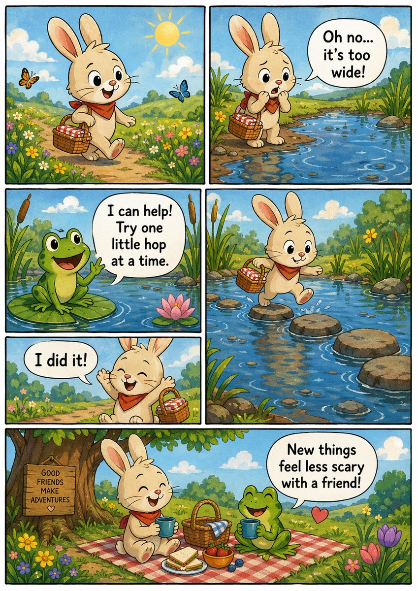 Indie Comic Book Page Prompt — Custom Story for Kids