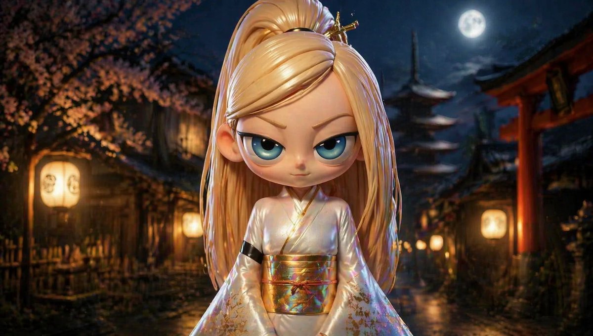 Kyoto Night Kimono Character Consistency — Sora 2 Prompt