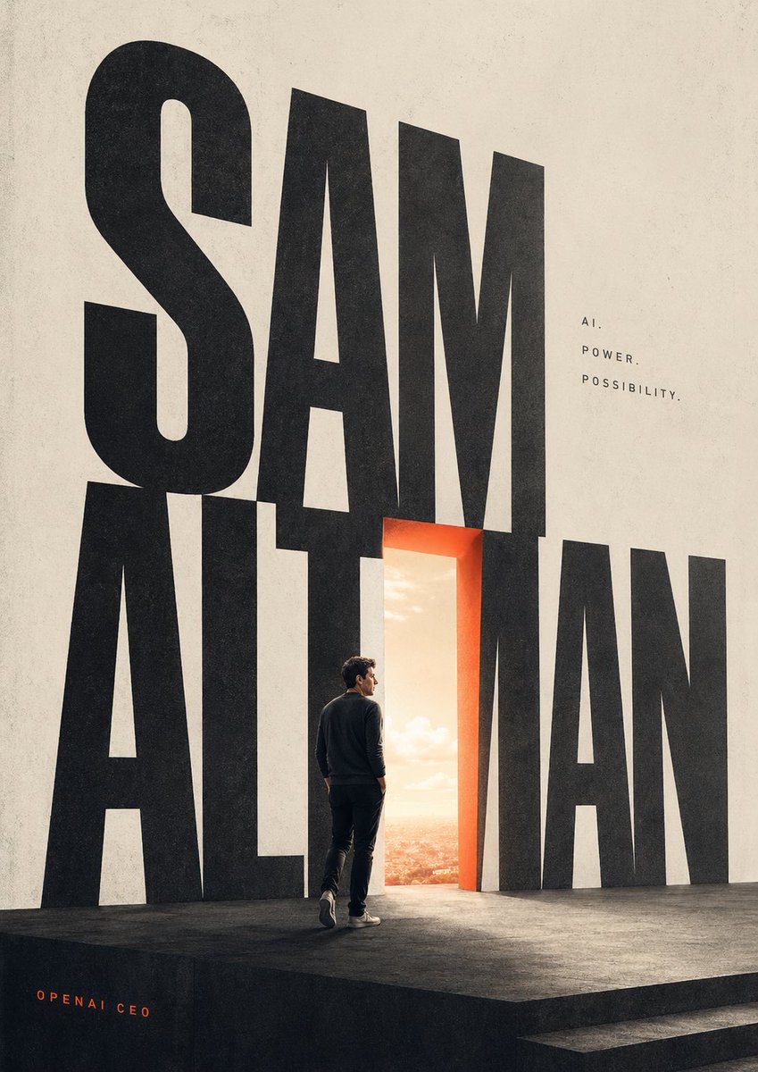 Cinematic Typography Poster Prompt — Glowing Portal & Figure