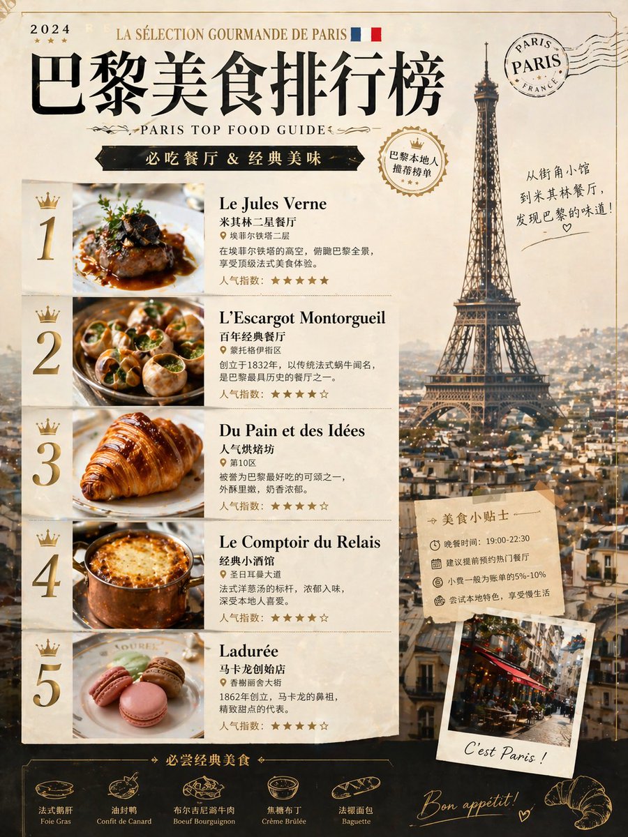 City Food Ranking Poster Prompt for Sora 2 — Customizable