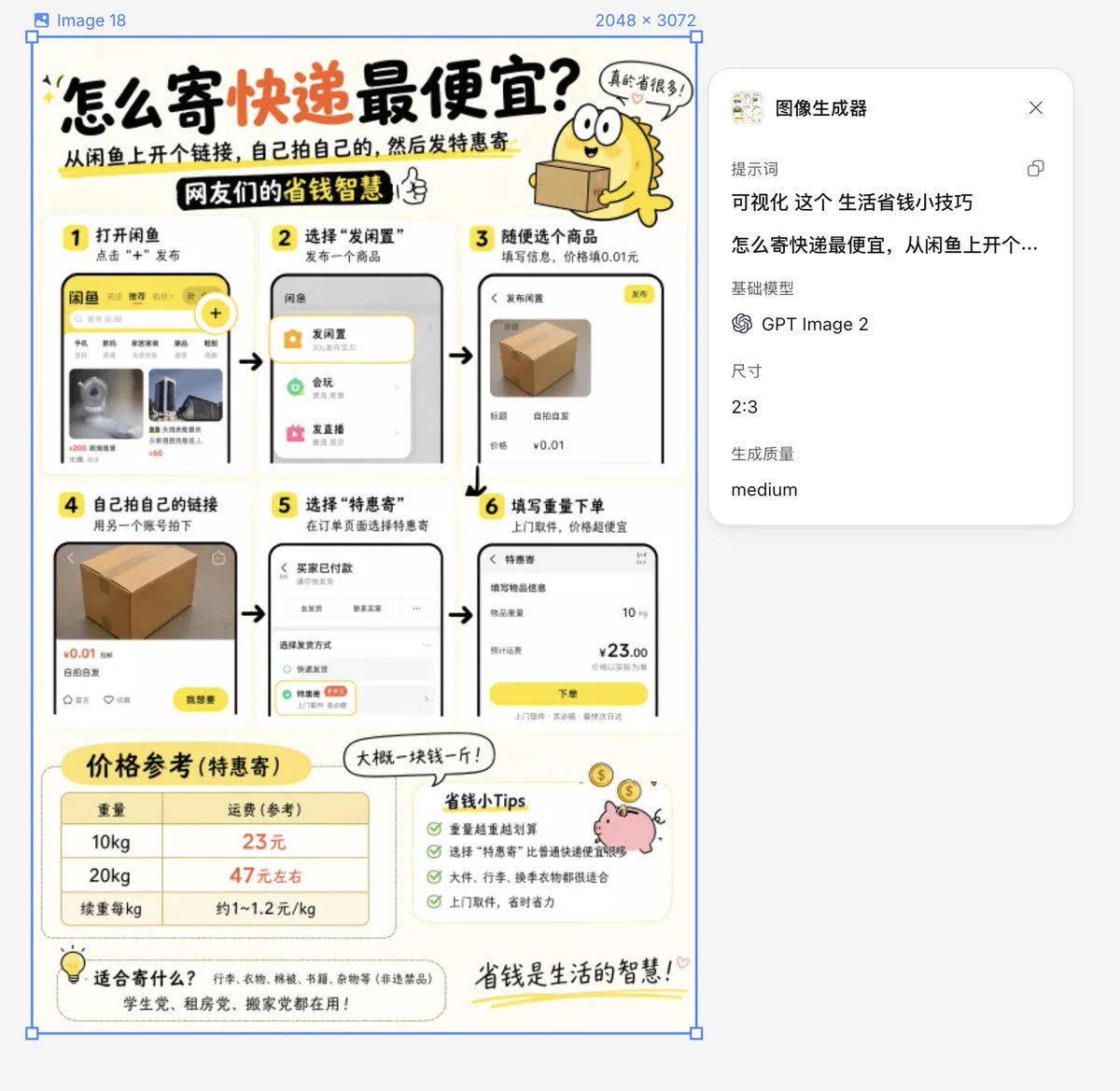 Cheap Shipping Hack Visualized — Money-Saving Prompt