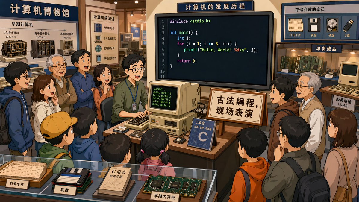 Ancient Programming Live: 2D Cartoon Museum Prompt — Sora 2