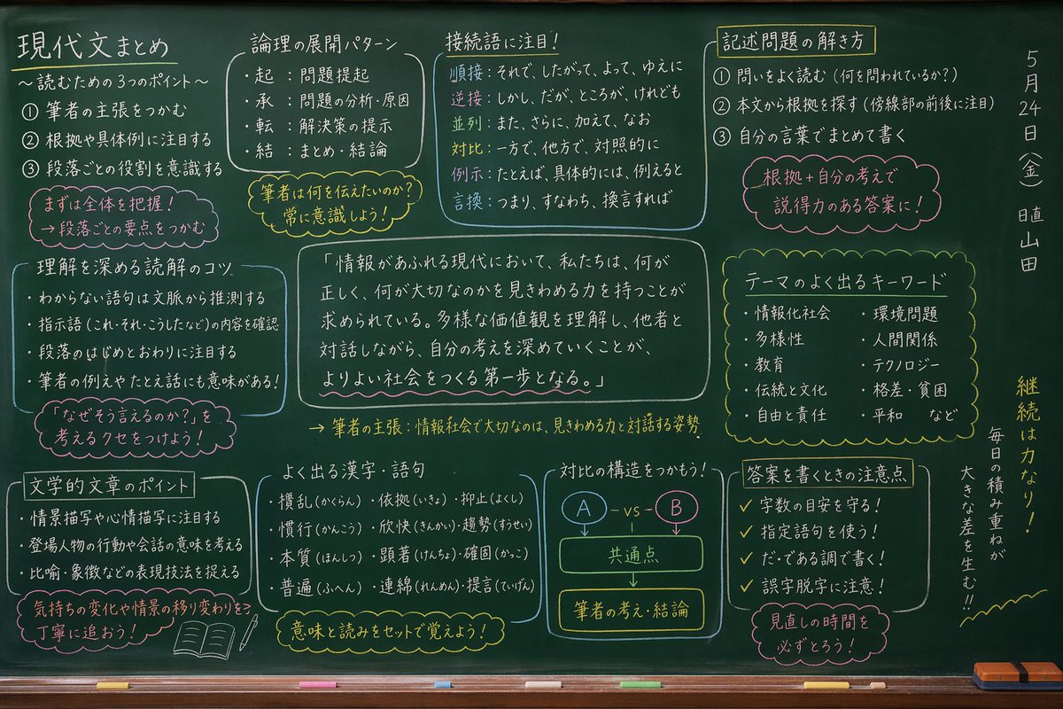 Japanese Blackboard: Photorealistic Notes — Sora 2 Prompt
