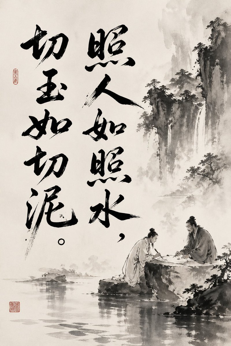 Chinese Ink Painting & Calligraphy — Sora 2 Prompt