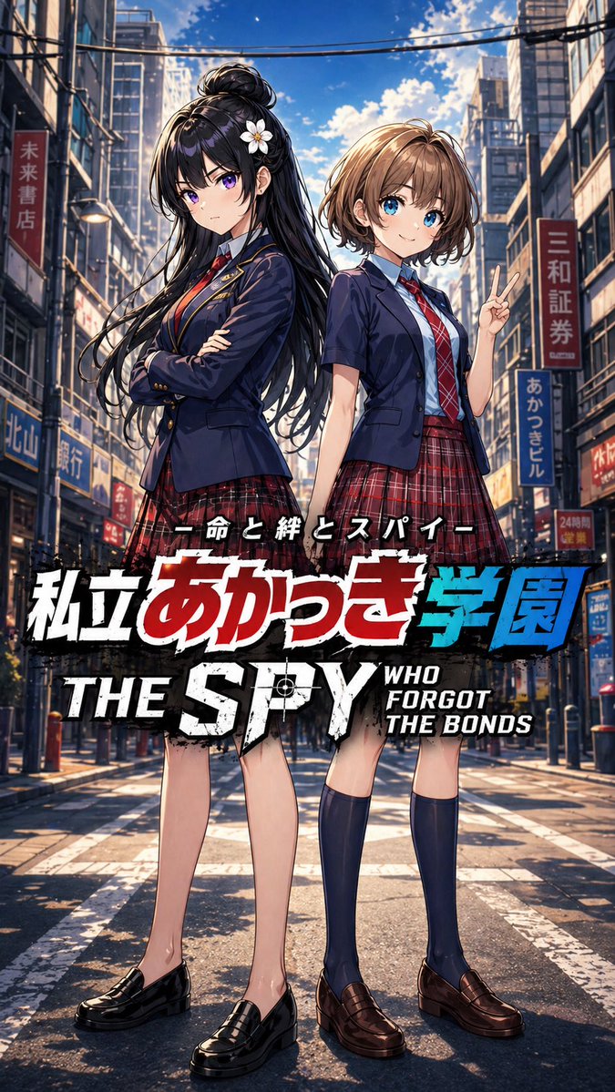 Anime School Spy Movie Poster Prompt — Sora 2