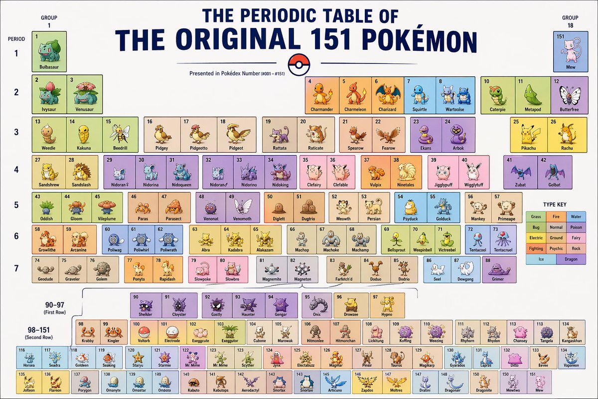 Pokémon Periodic Table — AI Prompt Design