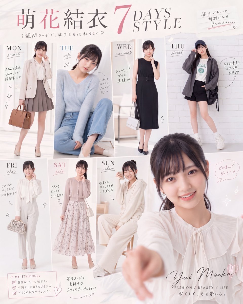 Weekly Idol Outfit Magazine — Sora 2 Prompt