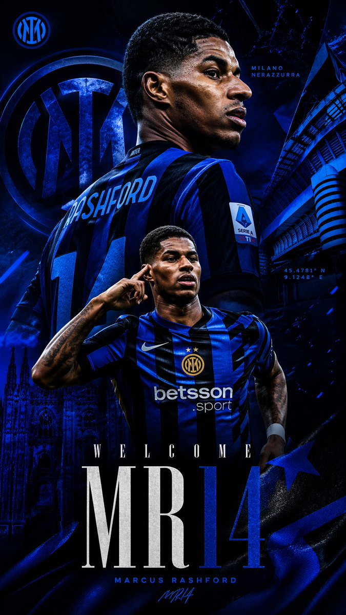 Marcus Rashford Inter Milan Wallpaper - Sora 2 Prompt