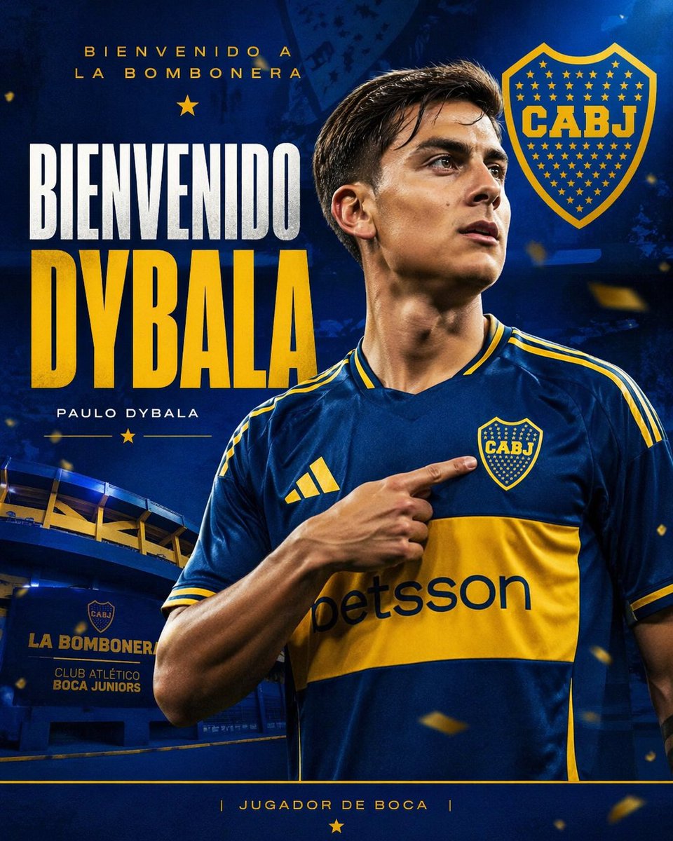 Boca Juniors Transfer Announcement Poster — Sora 2 Prompt