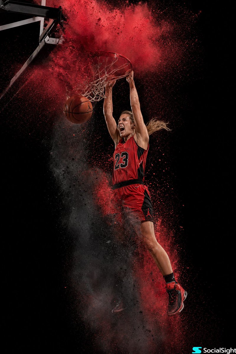 Epic Basketball Dunk with Powder Explosion — Sora 2 Prompt