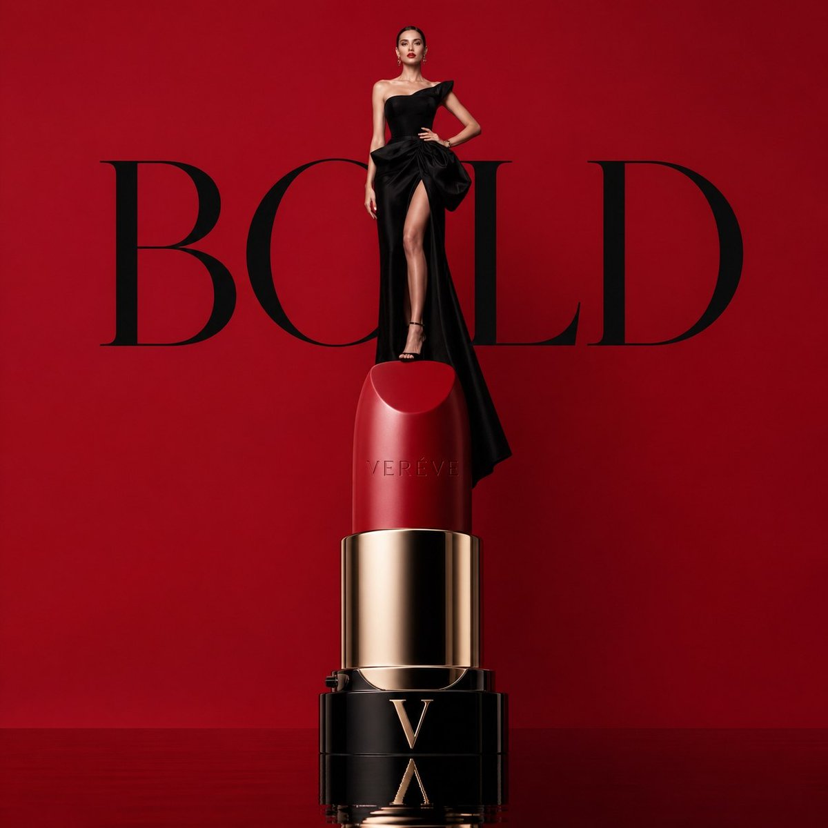 Avant-Garde Luxury Lipstick Ad — Sora 2 Prompt