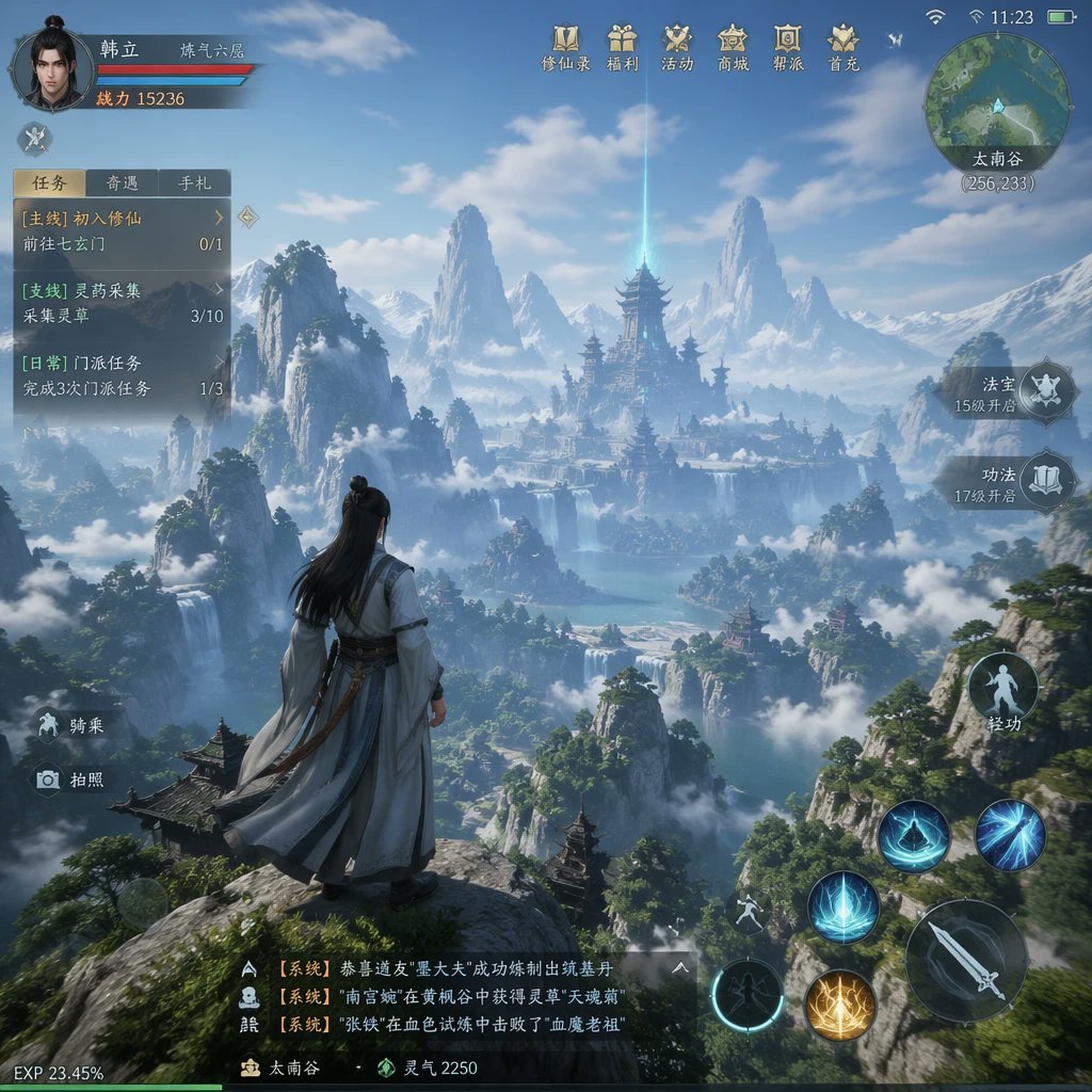 Customize Your ARPG Open World MMO Screenshot — Sora 2
