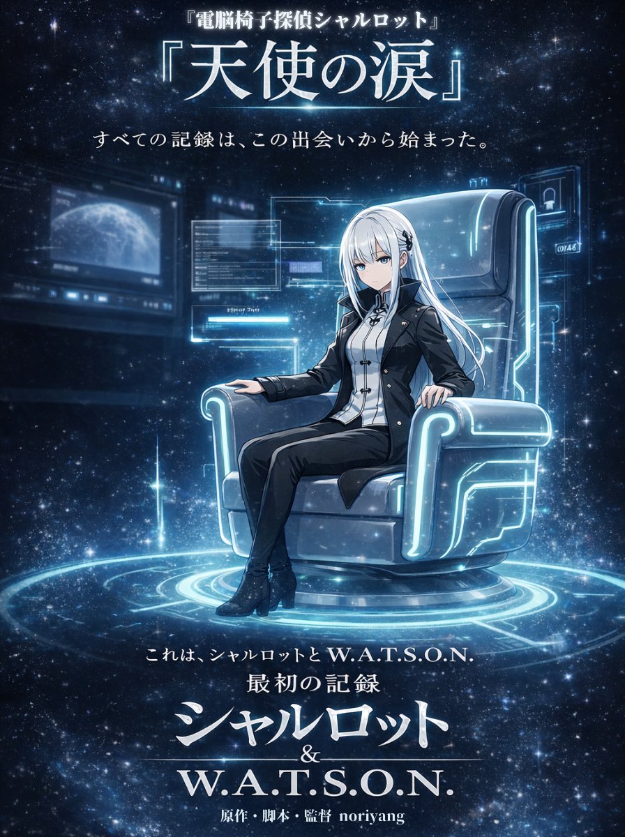 Anime Sci-Fi Detective Poster — Custom Cyberpunk Character Art