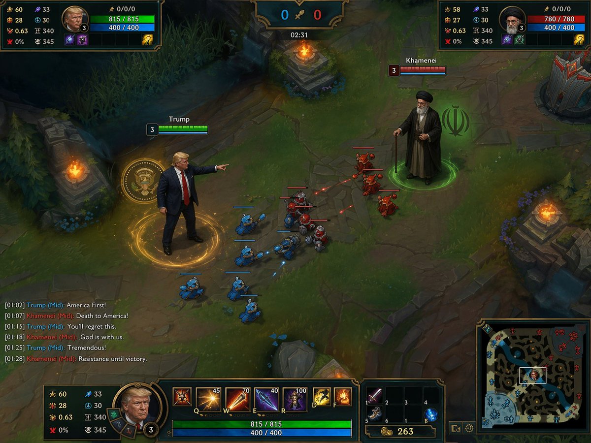League of Legends: Trump vs Khamenei Mid Lane — AI Prompt