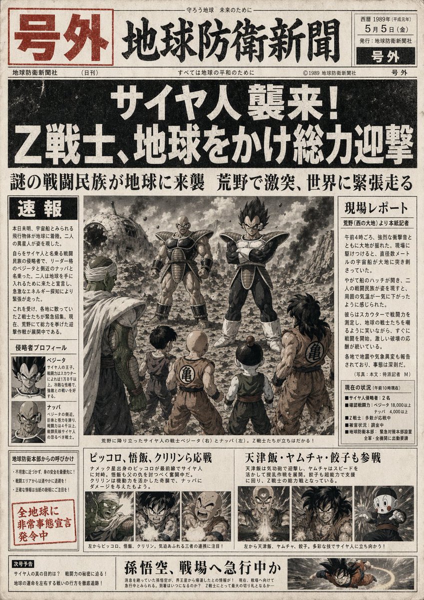 Alien Invasion Newspaper Extra — Sora AI Prompt