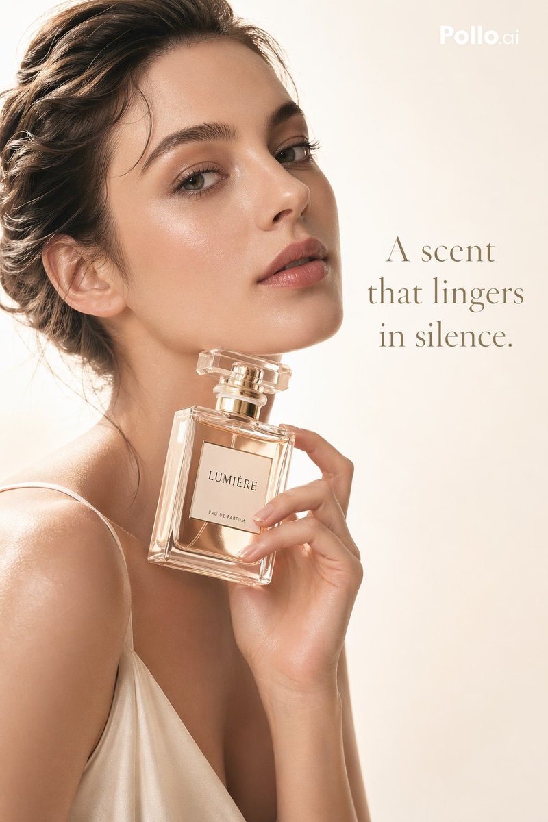 Luxury Perfume Ad: Elegant Model & Bottle — Sora 2 Prompt
