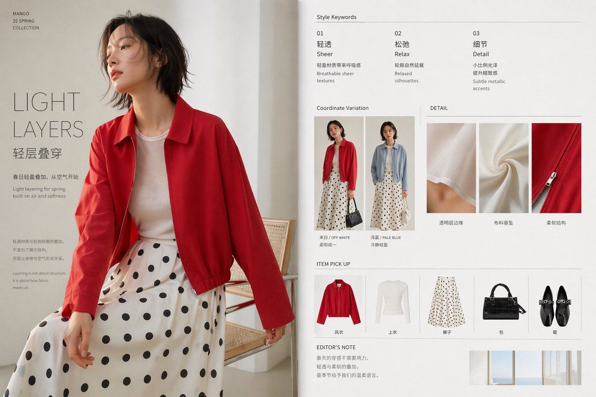 Minimalist Spring Fashion Editorial — Sora 2 Prompt