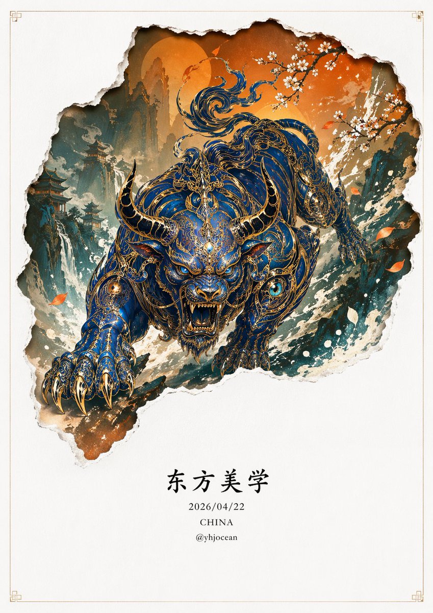 Four Perils Mythical Beasts — Sora 2 Prompt