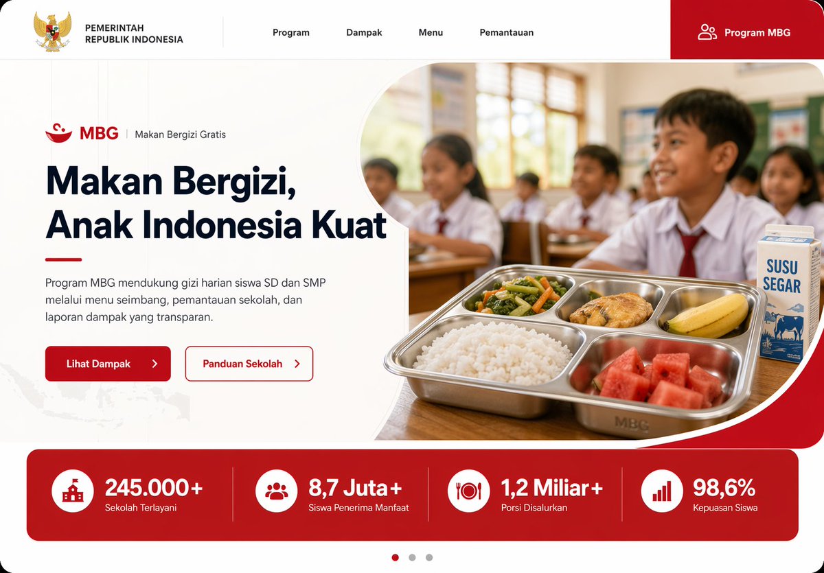 Indonesian MBG Nutrition Program UI — Sora 2 Prompt