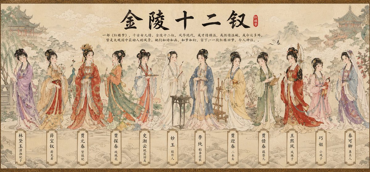 Chinese Scroll Painting Poster — Sora 2 Prompt