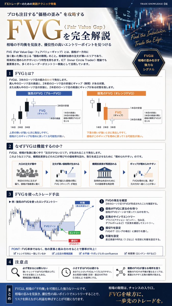 FVG Forex Trading Infographic — Sora 2 AI Prompt