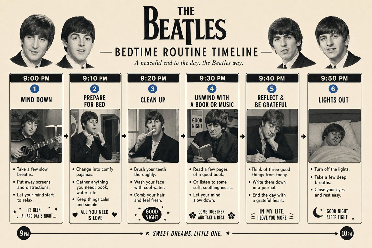 Custom Bedtime Routine Timeline — AI-Generated in Any Art Style