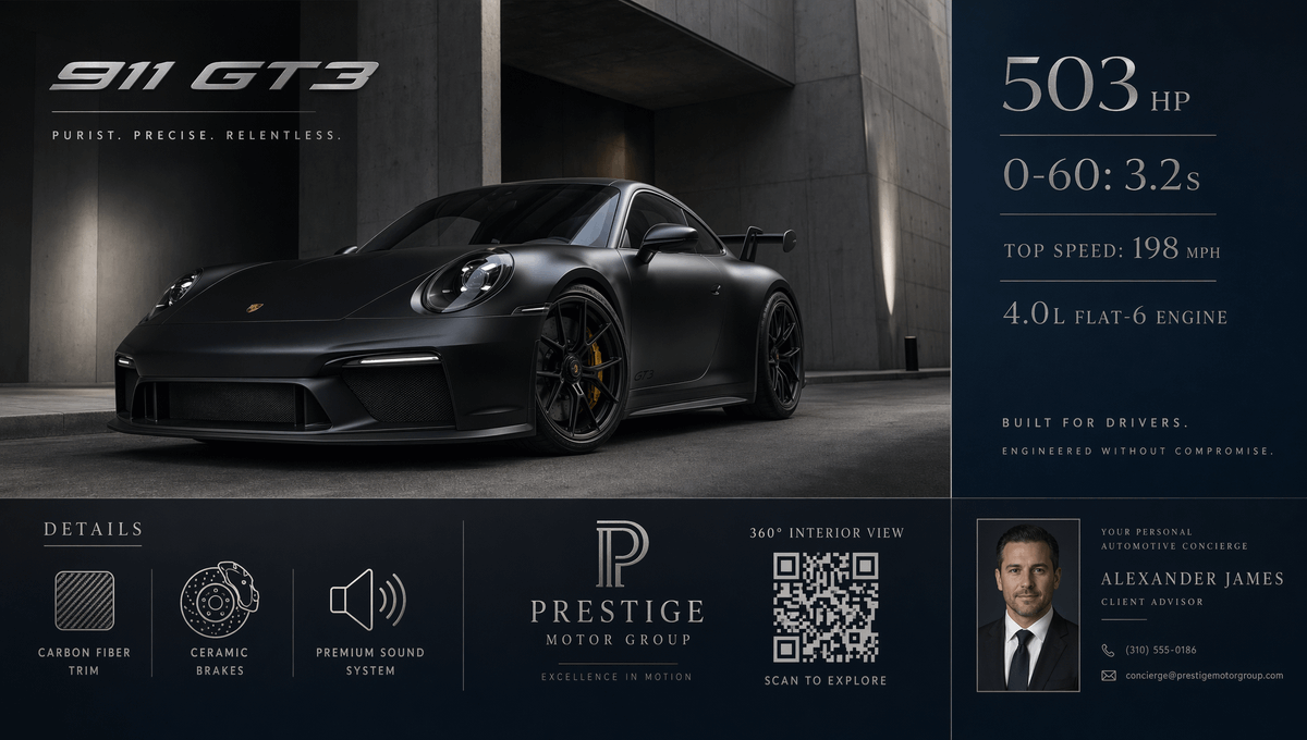 Luxury Car Ad Poster Generator — Sora 2 Prompt
