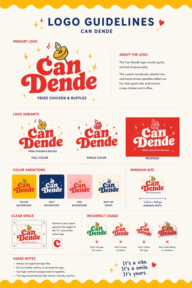 Restaurant Logo Guidelines Page — Sora 2 Prompt