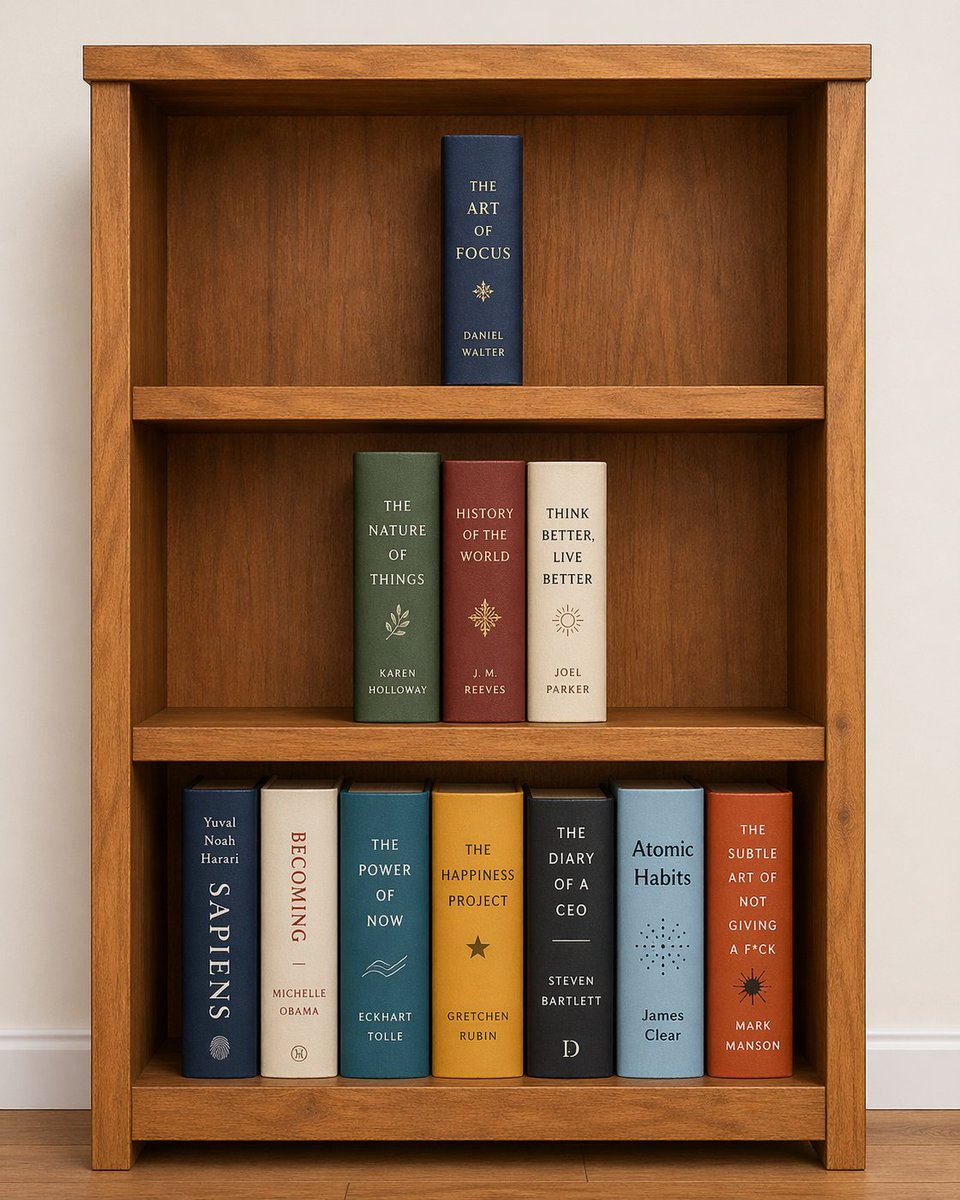 Customizable Bookshelf Layout with 11 Book Titles — Sora 2 Prompt