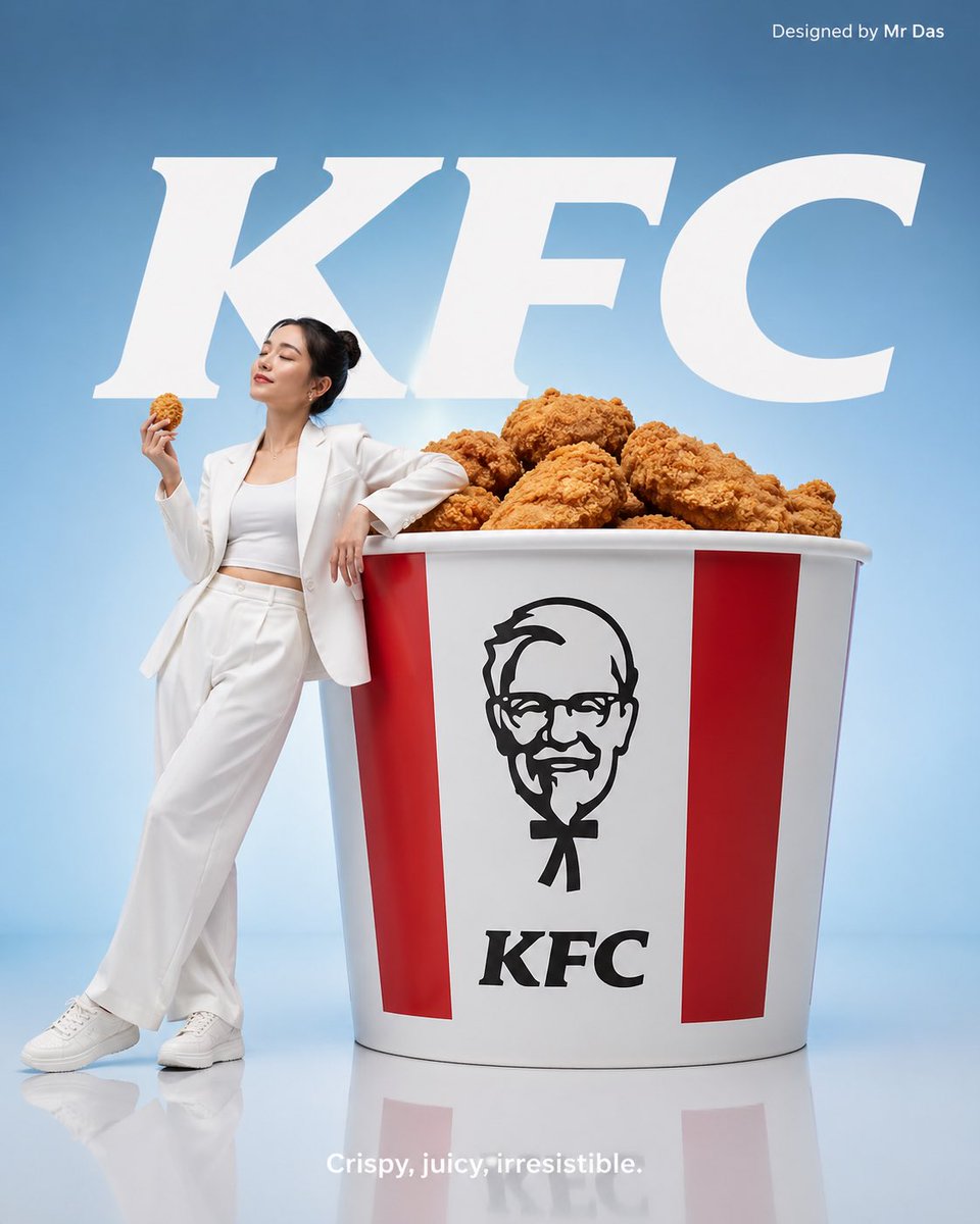 Minimalist KFC Commercial Ad Prompt — Sora 2