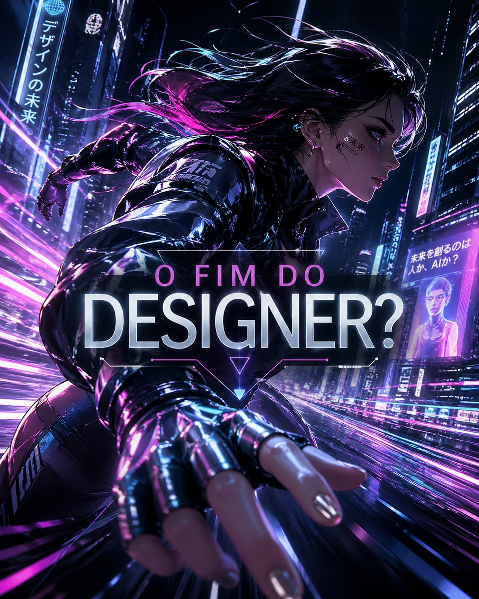 Cyberpunk Neon Runner — AI Design Debate Poster